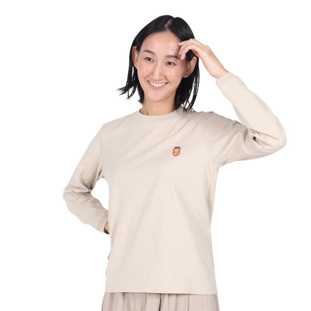 チャムス（CHUMS）（レディース）屋台でオツカレ! ブラッシュドロングスリーブTシャツ CH11-2452-G057
