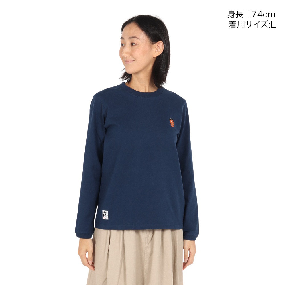 チャムス（CHUMS）（レディース）屋台でオツカレ! ブラッシュドロングスリーブTシャツ CH11-2452-N001
