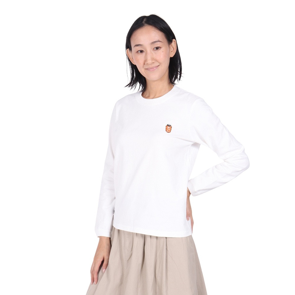 チャムス（CHUMS）（レディース）屋台でオツカレ! ブラッシュドロングスリーブTシャツ CH11-2452-W001