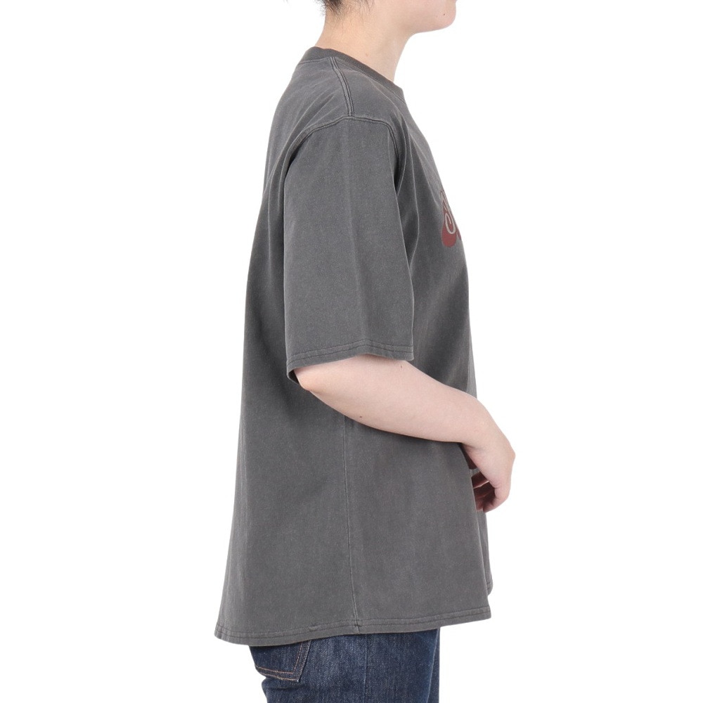 クリフメイヤー（KRIFF MAYER）（レディース）ピグメントプリントTシャツ W2447203 17 CHARCOAL