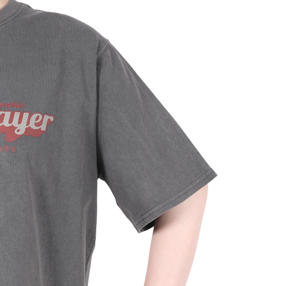 クリフメイヤー（KRIFF MAYER）（レディース）ピグメントプリントTシャツ W2447203 17 CHARCOAL
