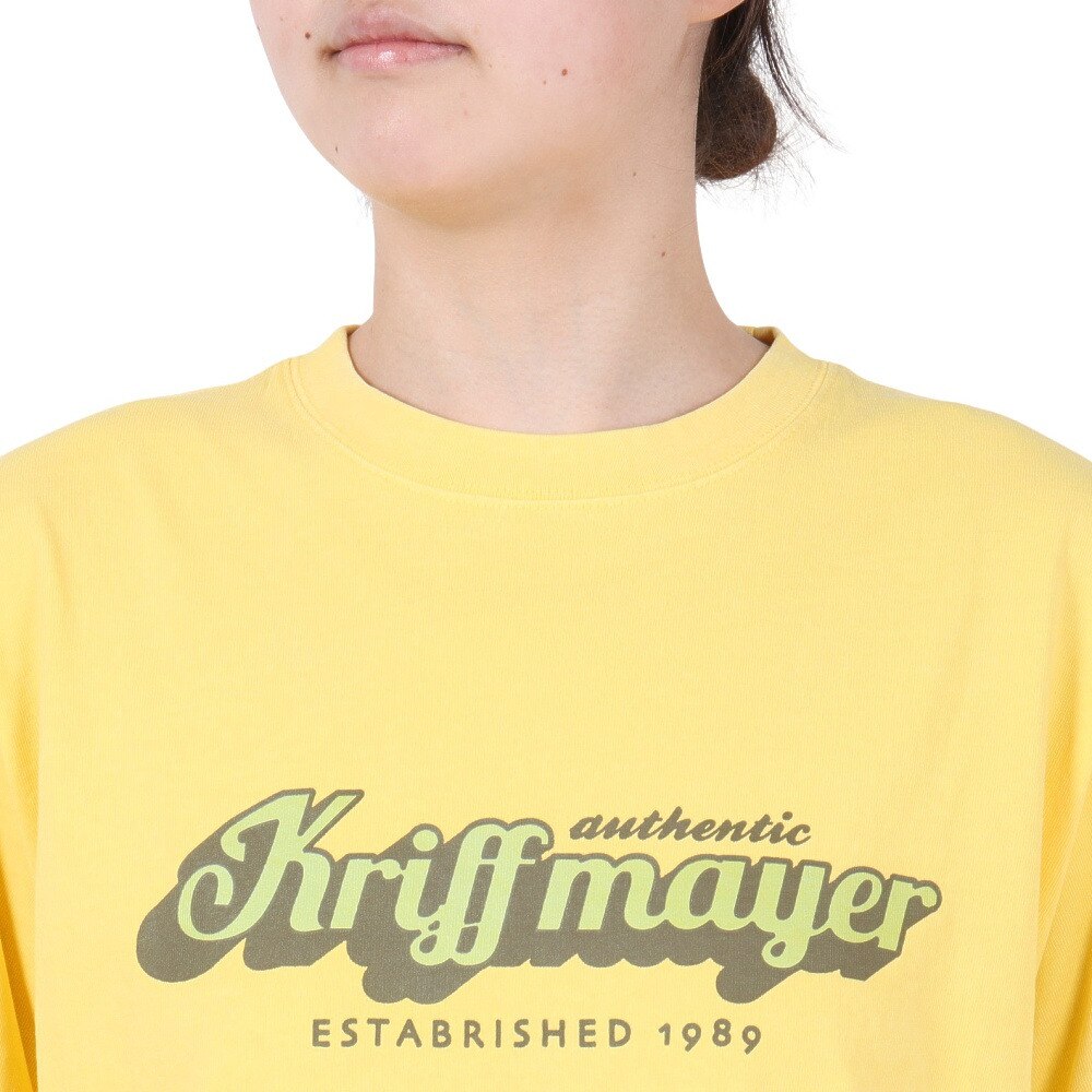 クリフメイヤー（KRIFF MAYER）（レディース）ピグメントプリントTシャツ W2447203 55 YELLOW