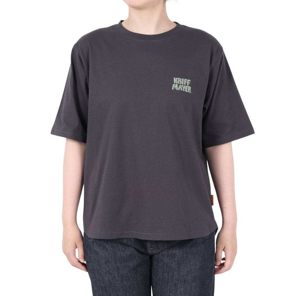 クリフメイヤー（KRIFF MAYER）（レディース）クリフラビットプリントTシャツ W2447830 17 CHARCOAL