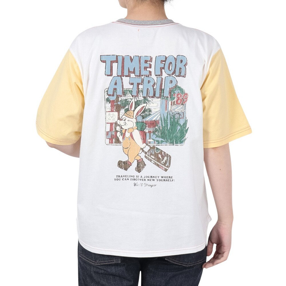 クリフメイヤー（KRIFF MAYER）（レディース）クリフラビットプリントTシャツ W2447830 90 MULTI-COL