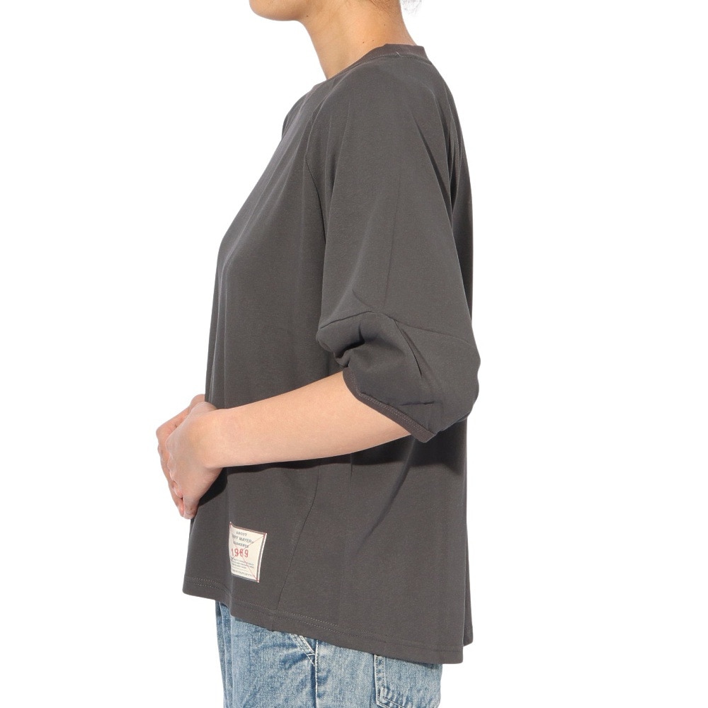クリフメイヤー（KRIFF MAYER）（レディース）ウェットプロテクトランタンスリーブTシャツ W2447831 17 CHARCOAL グレー