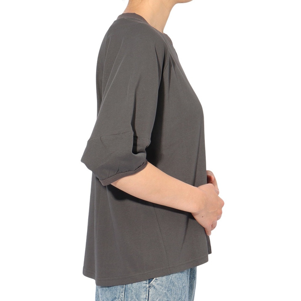 クリフメイヤー（KRIFF MAYER）（レディース）ウェットプロテクトランタンスリーブTシャツ W2447831 17 CHARCOAL グレー