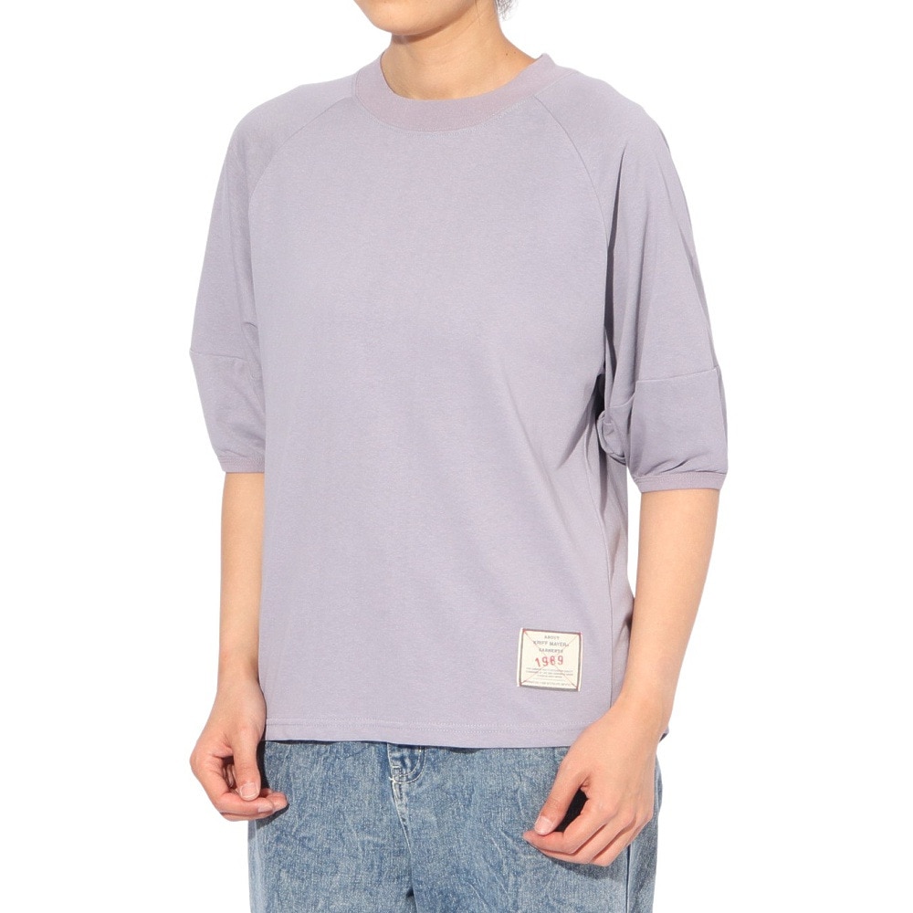 クリフメイヤー（KRIFF MAYER）（レディース）ウェットプロテクトランタンスリーブTシャツ W2447831:89:PURPLE