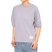 (レディース)ウェットプロテクトランタンスリーブTシャツ W2447831:89:PURPLE