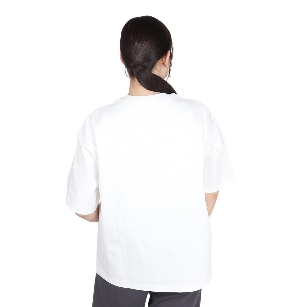 チャムス（CHUMS）（レディース）半袖Tシャツ ヘビーウェイト チャムスロゴTシャツ CH11-2271-W001 ホワイト オーバーサイズ