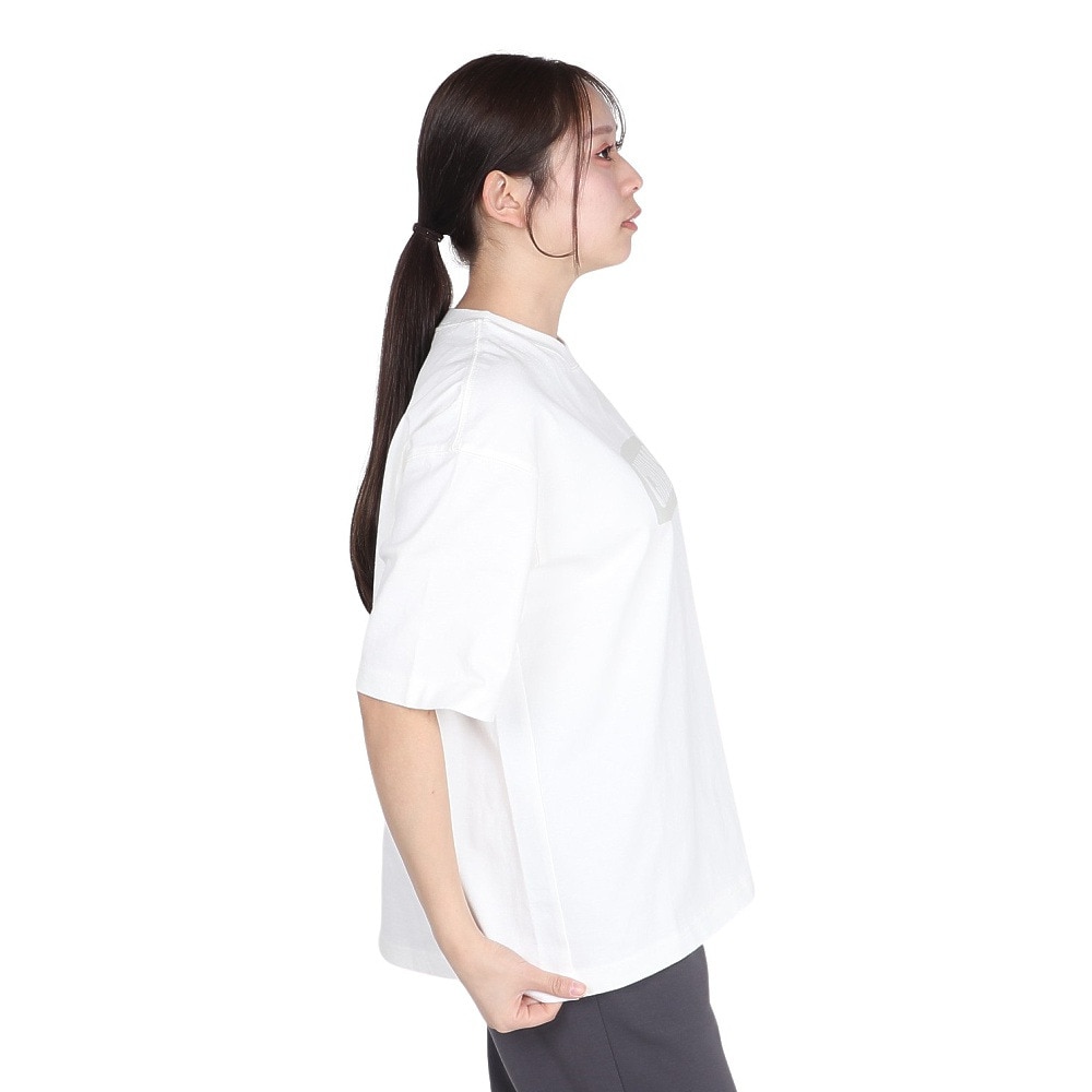 チャムス（CHUMS）（レディース）半袖Tシャツ ヘビーウェイト チャムスロゴTシャツ CH11-2271-W001 ホワイト オーバーサイズ