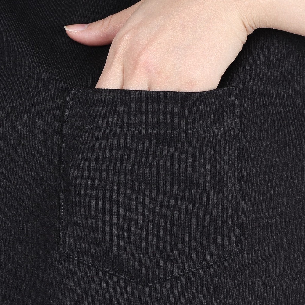 チャムス（CHUMS）（レディース）半袖Tシャツ ヘビーウエイトポケットTシャツ CH11-2272-K001 ブラック オーバーサイズ 厚地