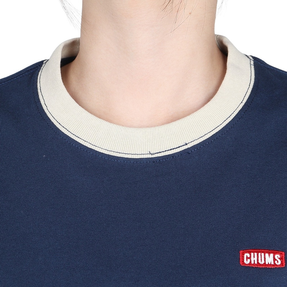 チャムス（CHUMS）（レディース）長袖Tシャツ ロンT ブービーロゴTシャツ CH11-2275-C087 パープル バックプリント 綿100