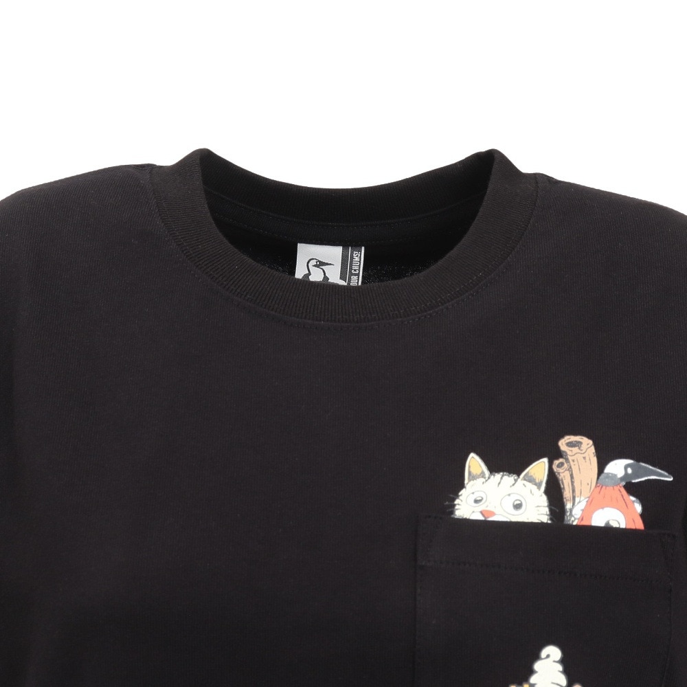 チャムス（CHUMS）（レディース）アンチバグ フード 妖怪 ポケット Tシャツ CH11-2508-K001