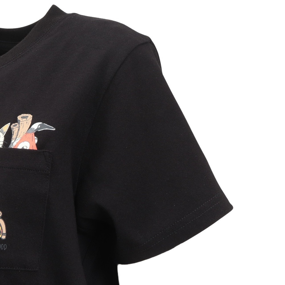 チャムス（CHUMS）（レディース）アンチバグ フード 妖怪 ポケット Tシャツ CH11-2508-K001
