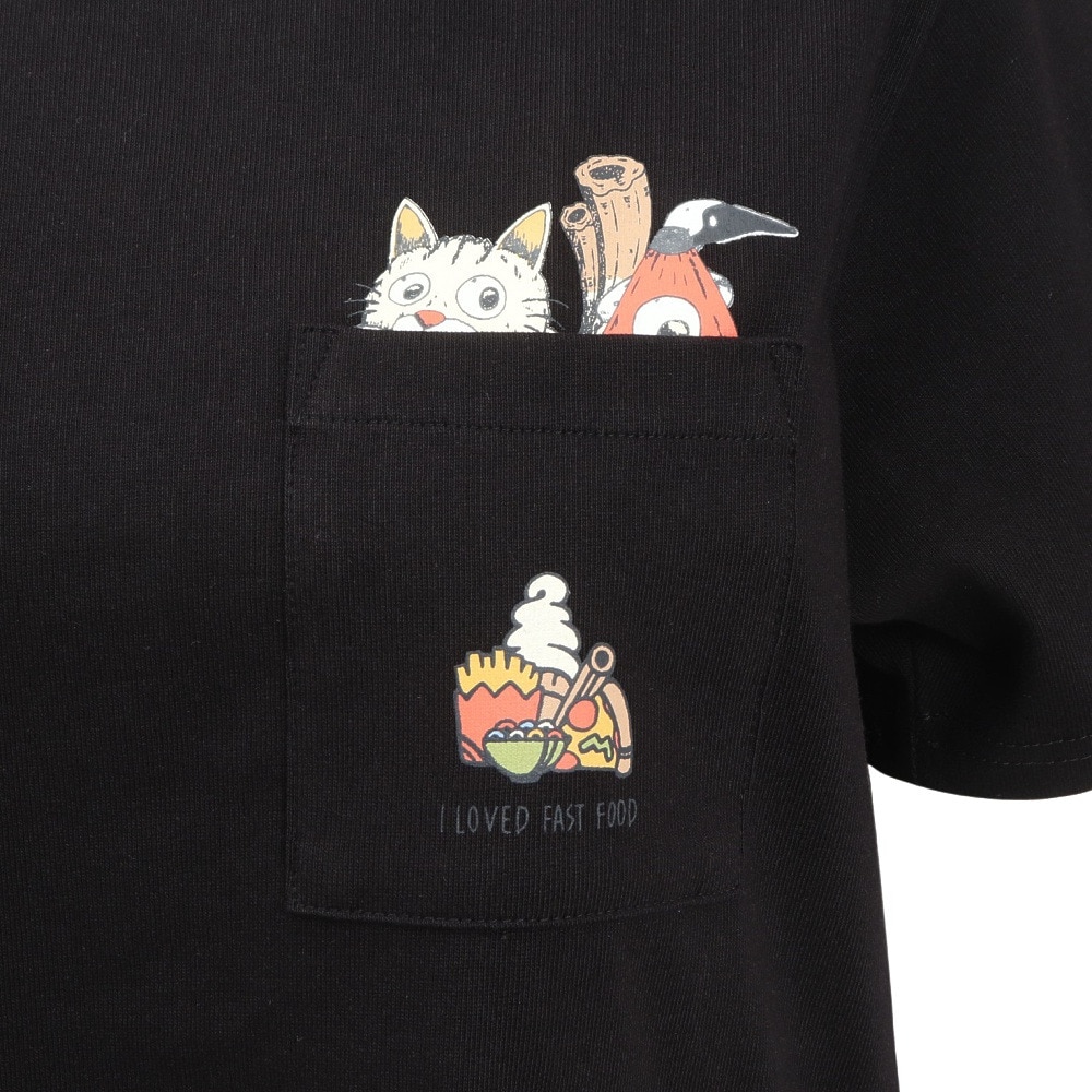 チャムス（CHUMS）（レディース）アンチバグ フード 妖怪 ポケット Tシャツ CH11-2508-K001
