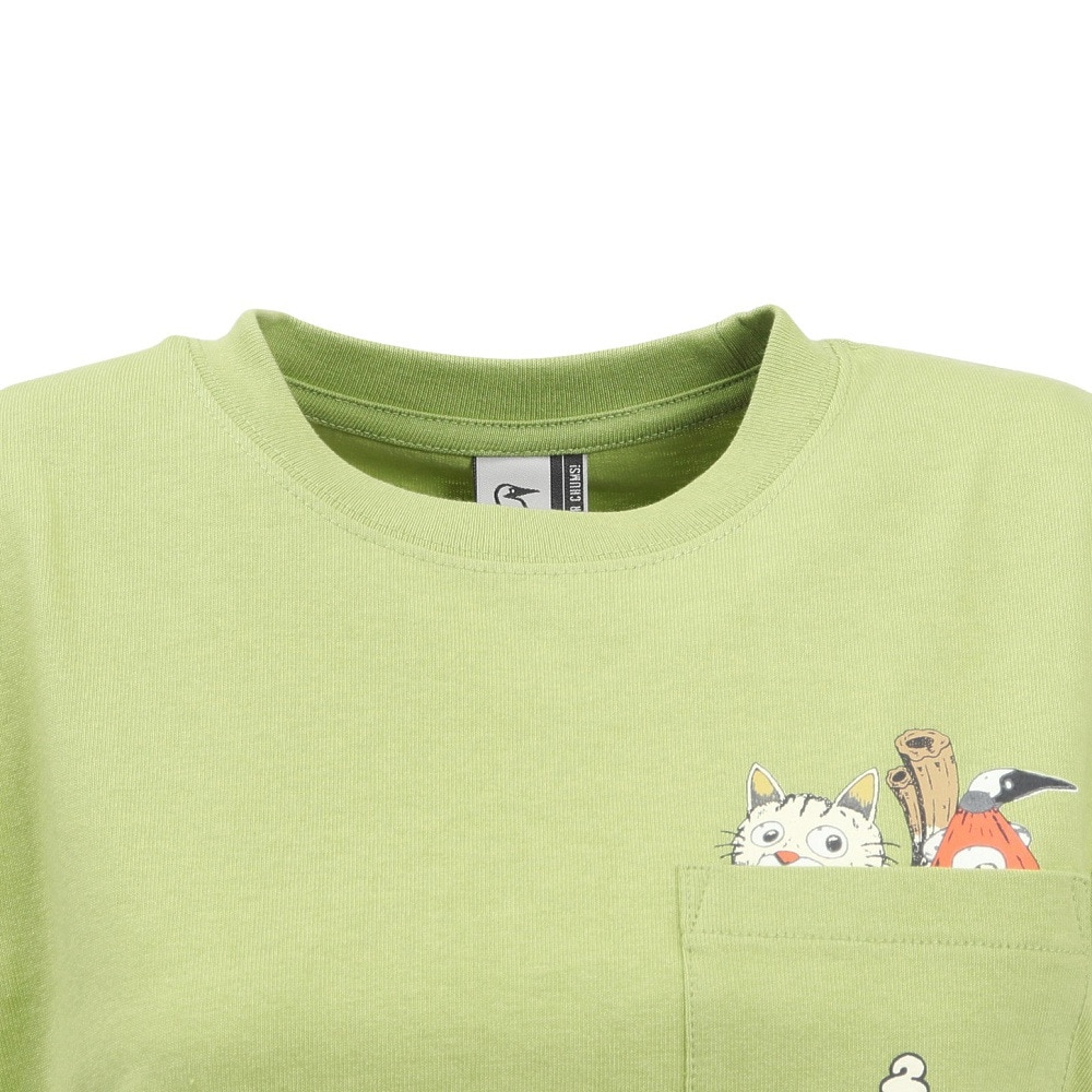 チャムス（CHUMS）（レディース）アンチバグ フード妖怪 ポケット Tシャツ CH11-2508-M118