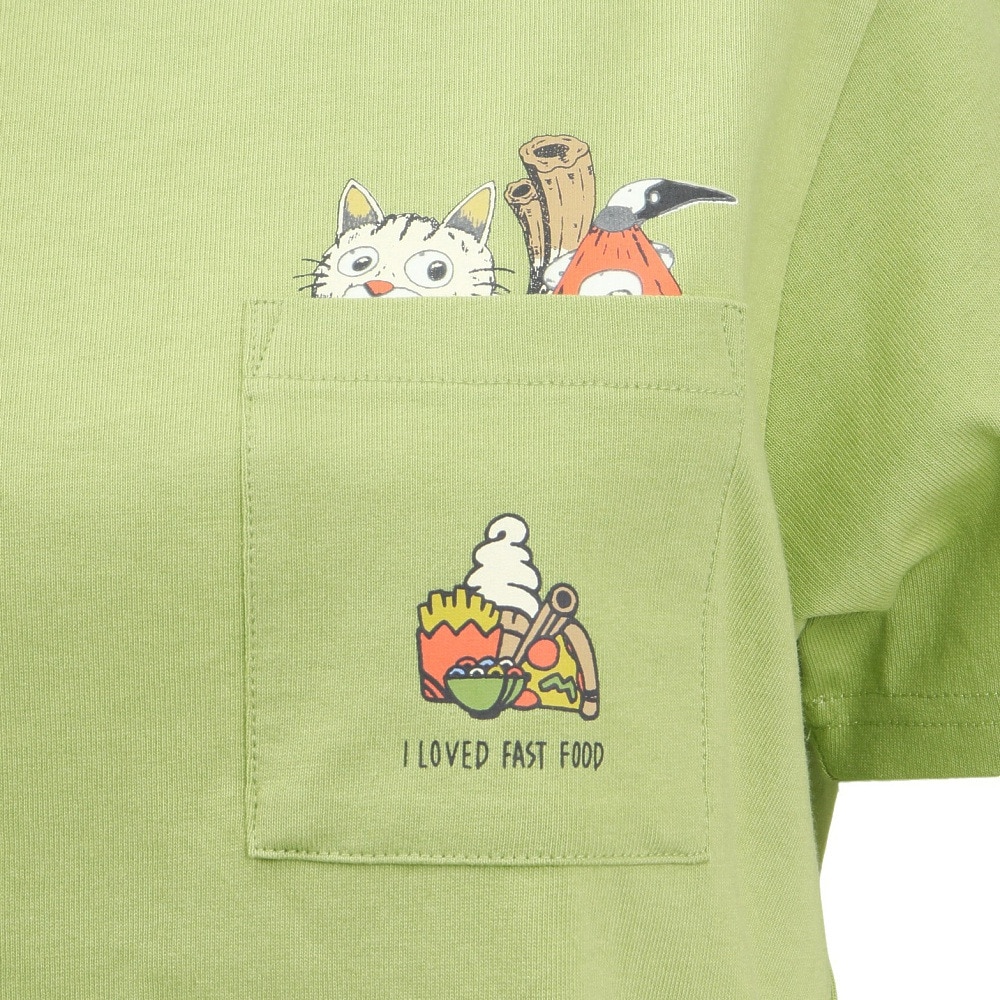 チャムス（CHUMS）（レディース）アンチバグ フード妖怪 ポケット Tシャツ CH11-2508-M118