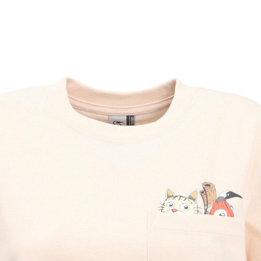チャムス（CHUMS）（レディース）アンチバグ フード妖怪 ポケット Tシャツ CH11-2508-R058