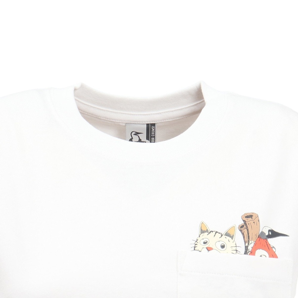 チャムス（CHUMS）（レディース）アンチバグ フード妖怪 ポケット Tシャツ CH11-2508-W001