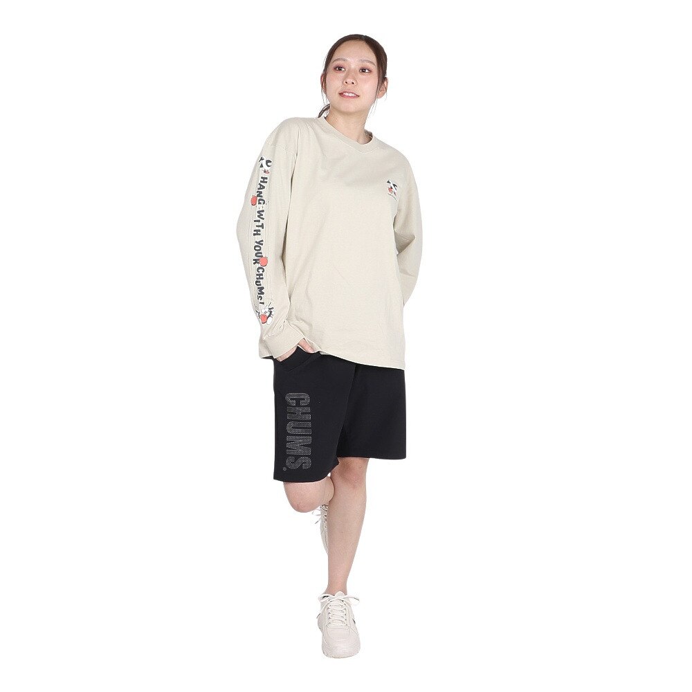 チャムス（CHUMS）（レディース）長袖Tシャツ チャムスボウル ロングスリーブTシャツ CH11-2514-G057 グレー バックプリント 耐久性