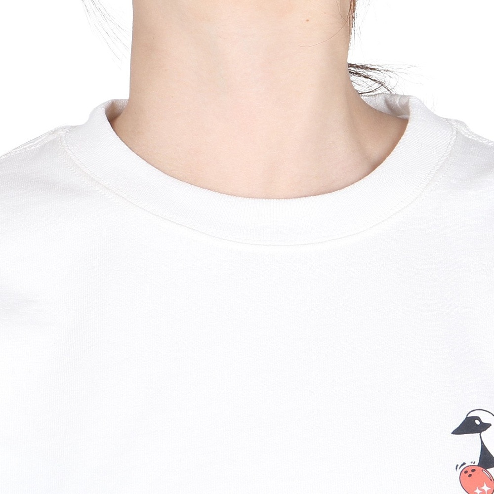 チャムス（CHUMS）（レディース）長袖Tシャツ チャムスボウル ロングスリーブTシャツ CH11-2514-W001 ホワイト バックプリント 耐久性