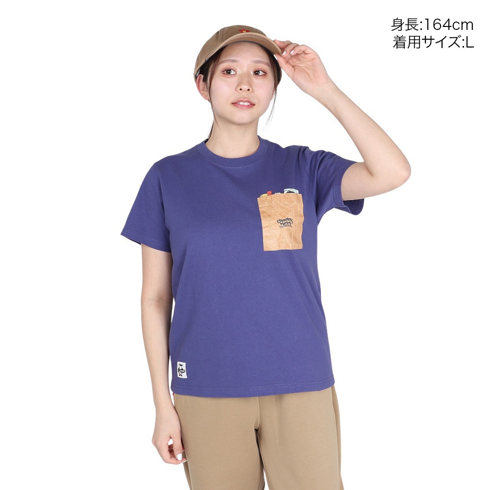 チャムス（CHUMS）（レディース）チャムリーズマーケットポケット Tシャツ CH11-2517-P001