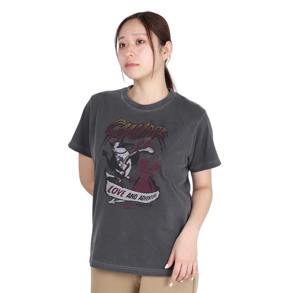 チャムス（CHUMS）（レディース）70 メタルバンド 半袖Tシャツ CH11-2533-K001