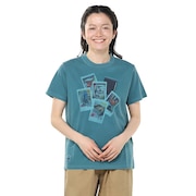 (レディース)半袖Tシャツ かせきさいだぁ Instnt Pht CH11-2556-T041 ターコイズ