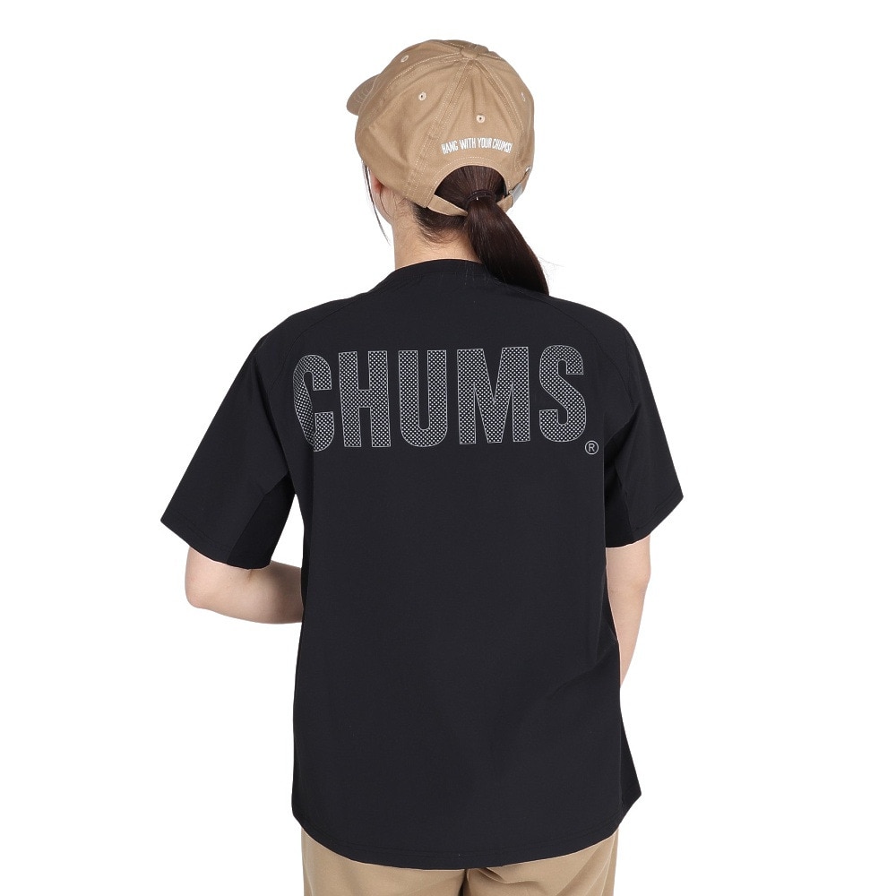 チャムス（CHUMS）（レディース）エアトレイルストレッチ Tシャツ CH11-2580-K001