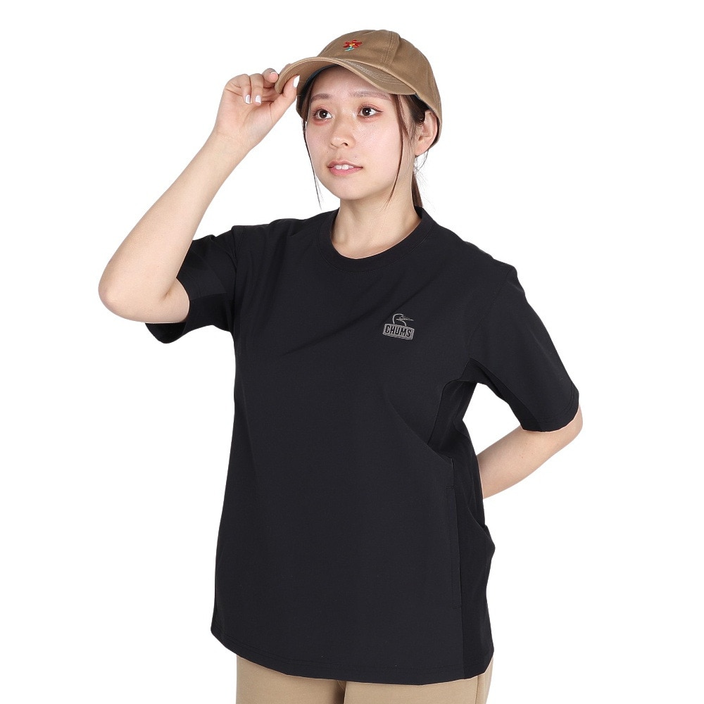 チャムス（CHUMS）（レディース）エアトレイルストレッチ Tシャツ CH11-2580-K001