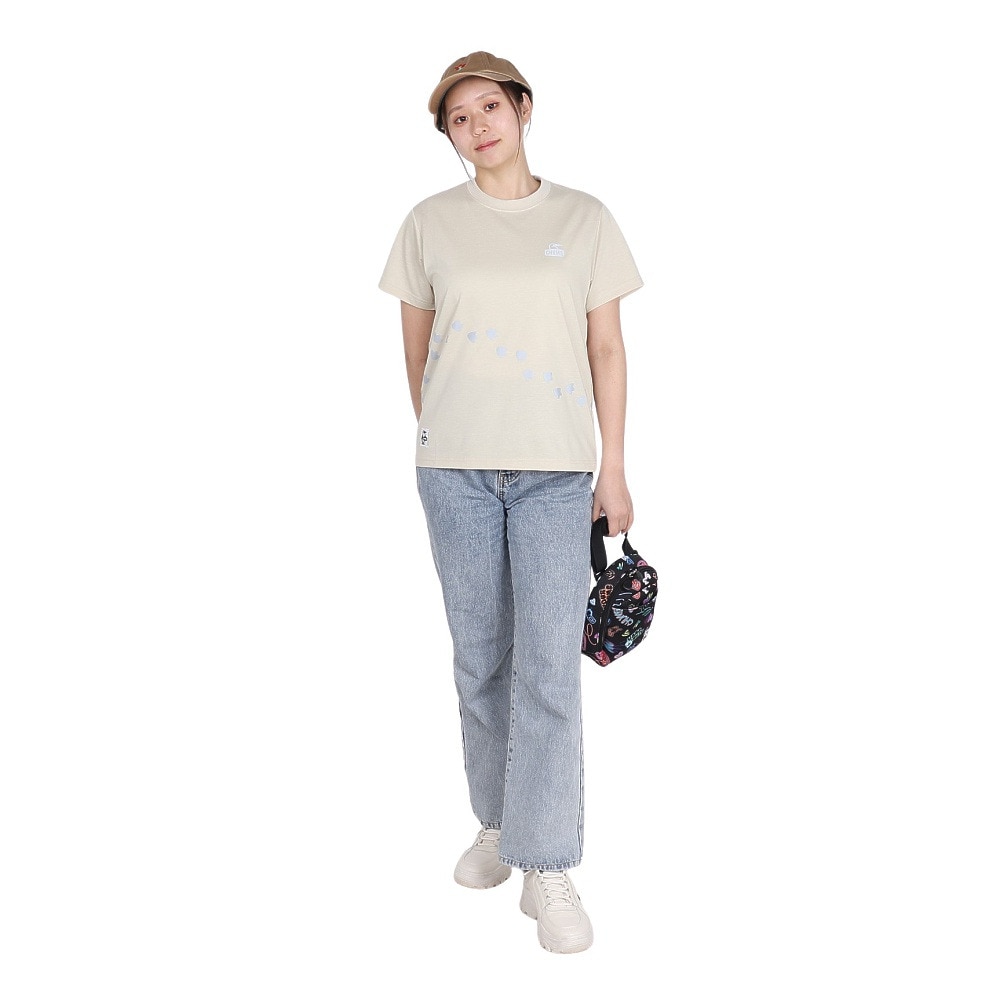 チャムス（CHUMS）（レディース）ブービー Foot ドライ 半袖Tシャツ CH11-2569-G057
