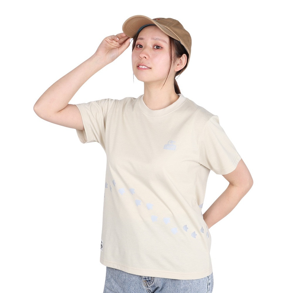 チャムス（CHUMS）（レディース）ブービー Foot ドライ 半袖Tシャツ CH11-2569-G057