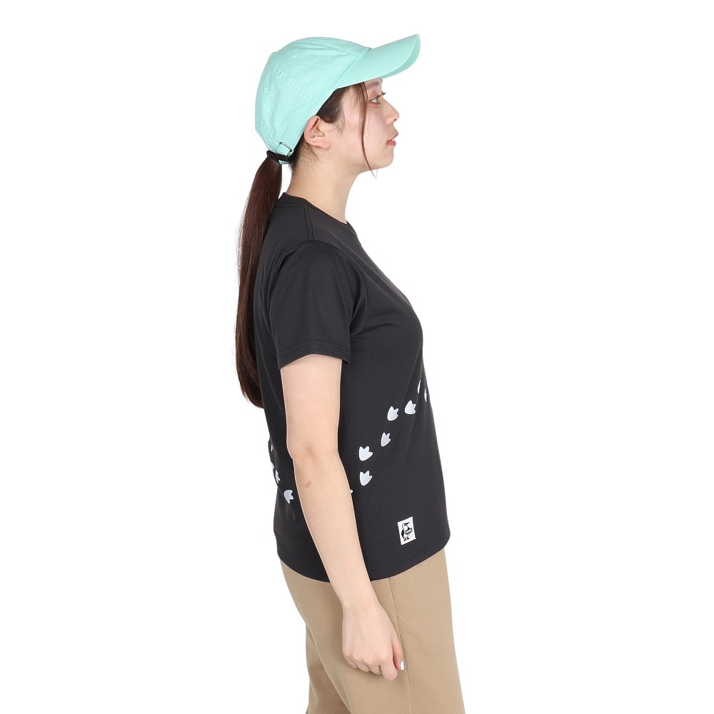チャムス（CHUMS）（レディース）ブービー Foot ドライ 半袖Tシャツ CH11-2569-K001