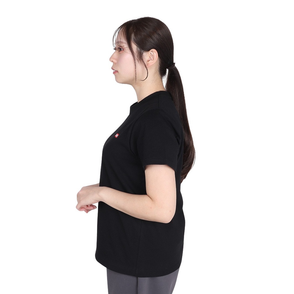 チャムス（CHUMS）（レディース）半袖Tシャツ エルブレスコラボ LB ロゴ Glow Tシャツ CH11-2574-K001 ブラック 蓄光 綿100