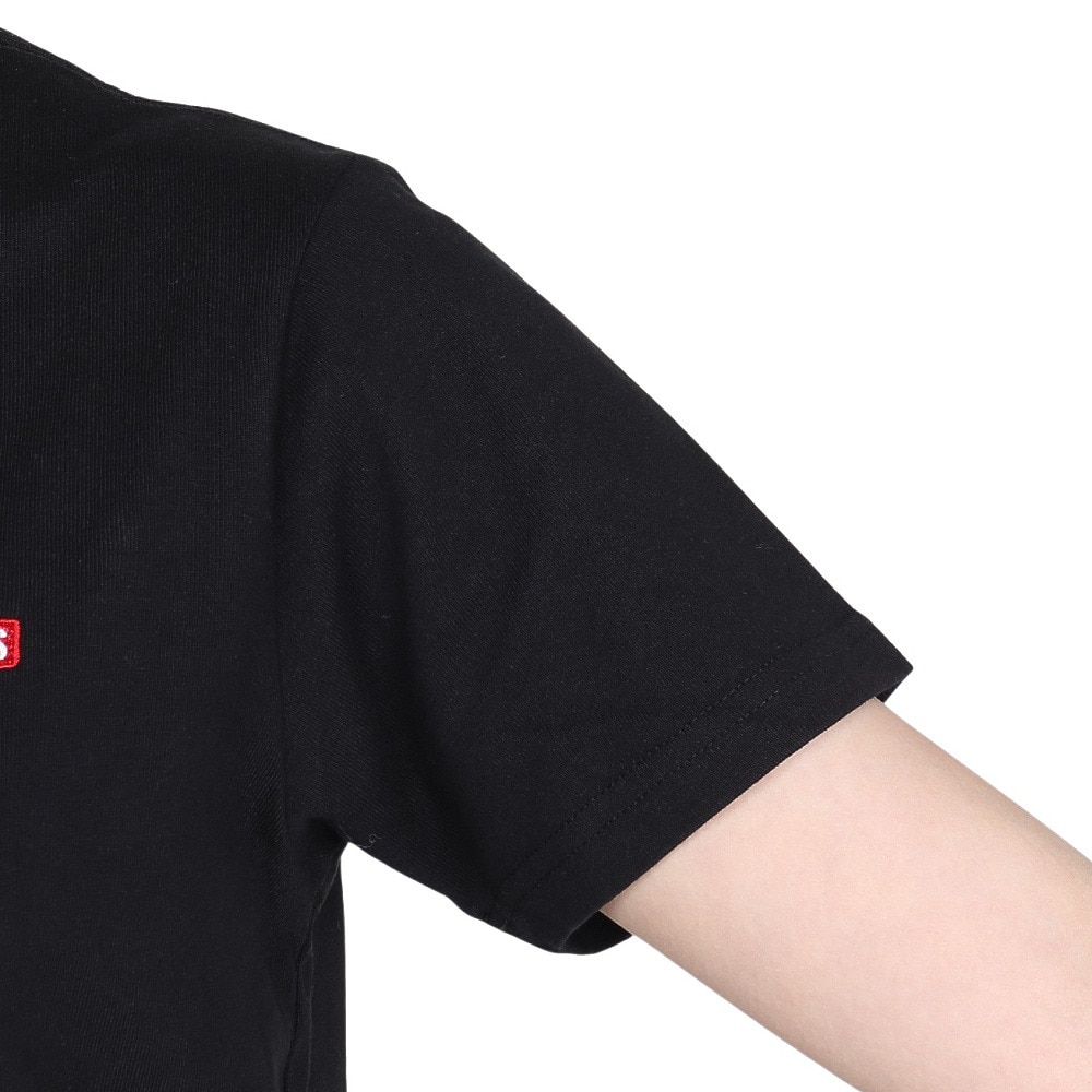 チャムス（CHUMS）（レディース）半袖Tシャツ エルブレスコラボ LB ロゴ Glow Tシャツ CH11-2574-K001 ブラック 蓄光 綿100