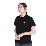 (レディース)半袖Tシャツ エルブレスコラボ LB ロゴ Glow Tシャツ CH11-2574-K001 ブラック 蓄光 綿100