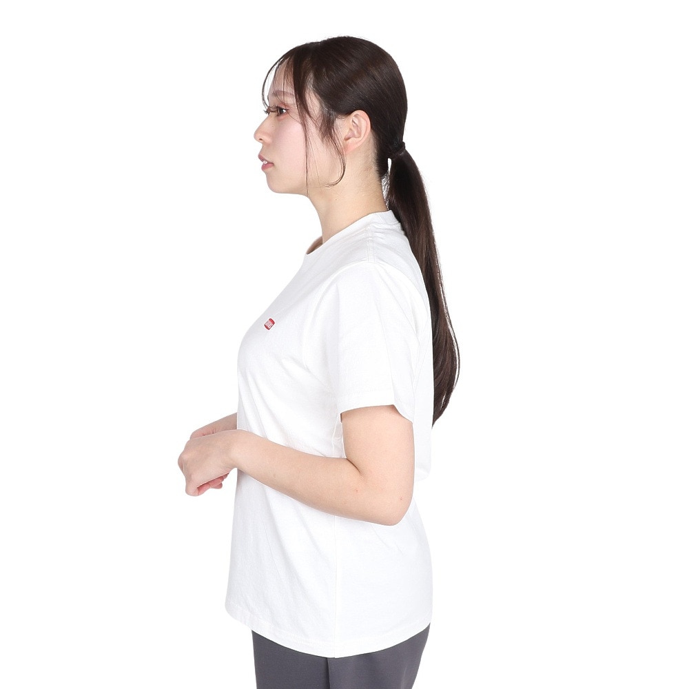 チャムス（CHUMS）（レディース）半袖Tシャツ エルブレスコラボ LB ロゴ Glow Tシャツ CH11-2574-W001 ホワイト 蓄光 綿100