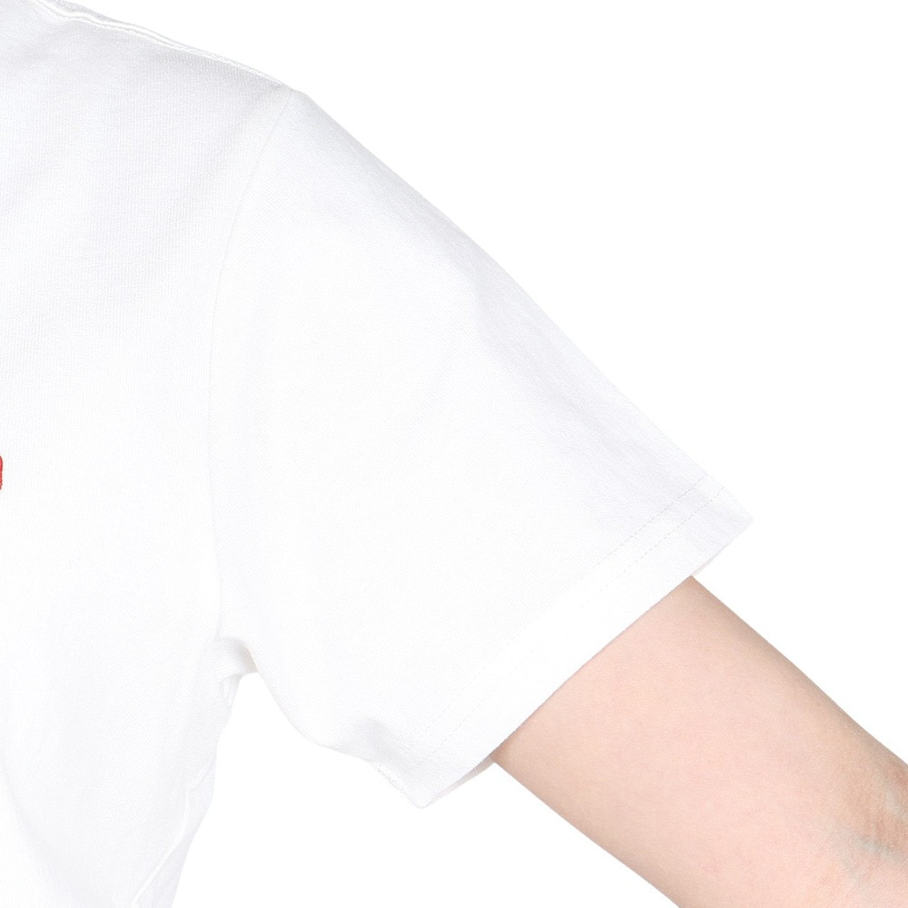 チャムス（CHUMS）（レディース）半袖Tシャツ エルブレスコラボ LB ロゴ Glow Tシャツ CH11-2574-W001 ホワイト 蓄光 綿100