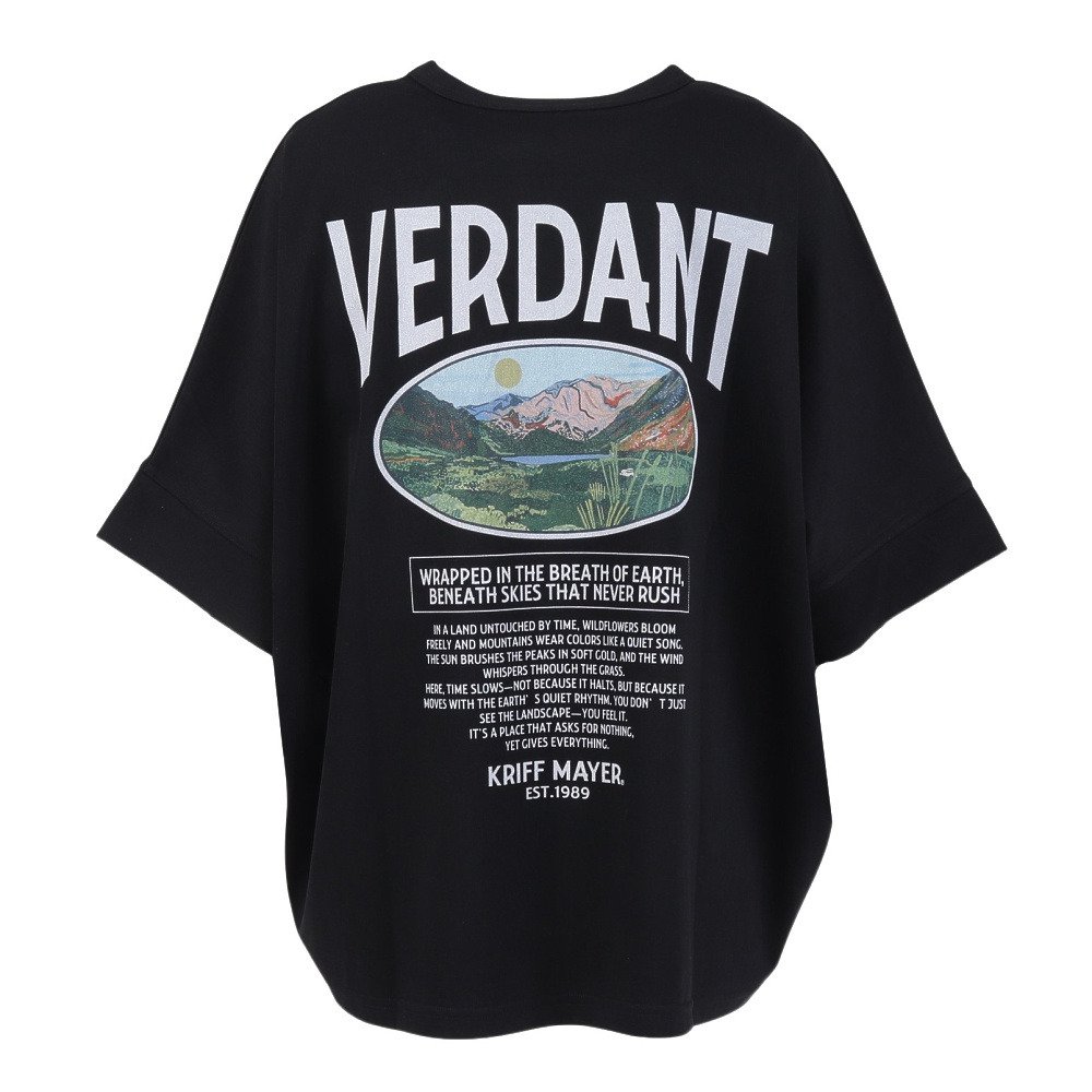 クリフメイヤー（KRIFF MAYER）（レディース）夏季GO! 半袖Tシャツ 山 W2555114:19:BLACK