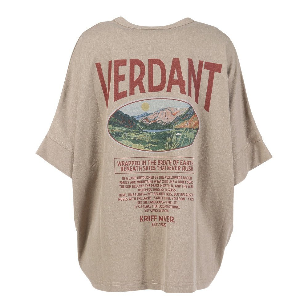 クリフメイヤー（KRIFF MAYER）（レディース）夏季GO! 半袖Tシャツ 山 W2555114:20:BEIGE