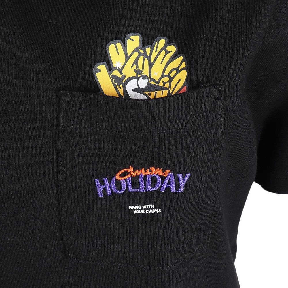 チャムス（CHUMS）（レディース）半袖 アンチバグ ファストフード ポケットTシャツ CH11-2715-K001