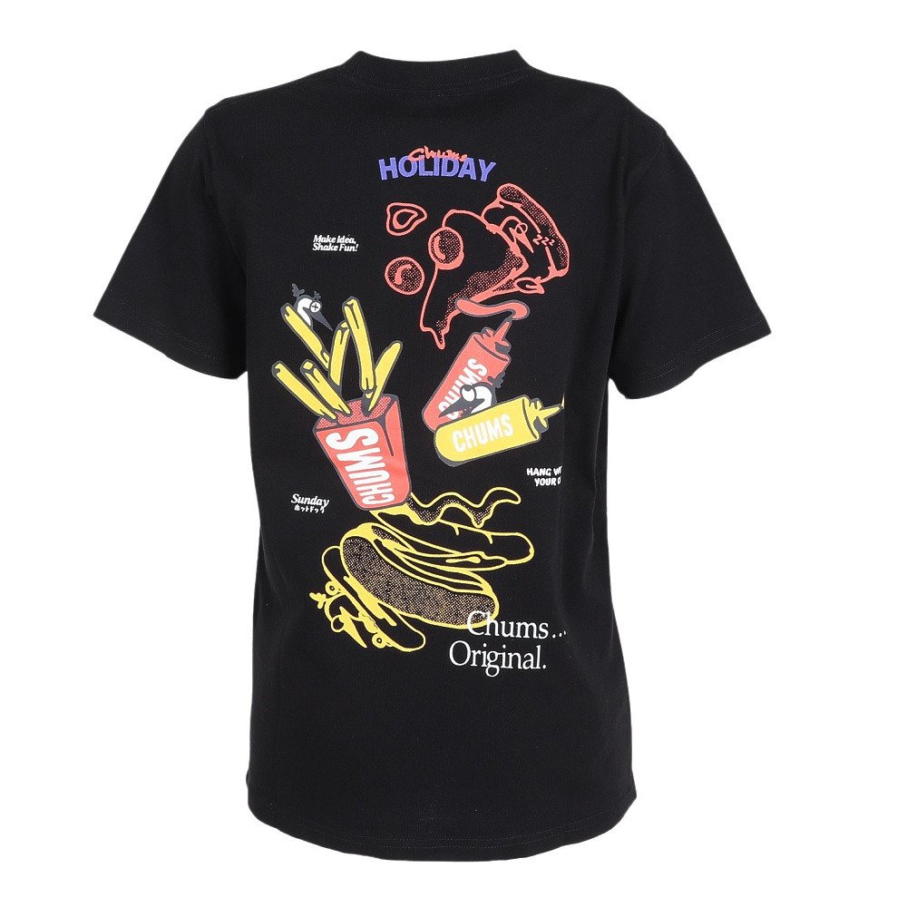 チャムス（CHUMS）（レディース）半袖 アンチバグ ファストフード ポケットTシャツ CH11-2715-K001
