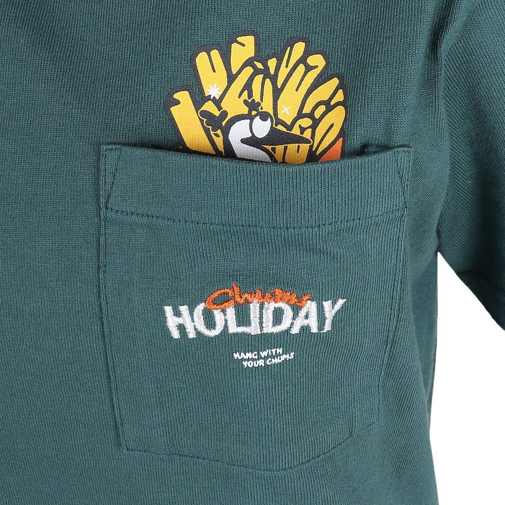 チャムス（CHUMS）（レディース）半袖 アンチバグ ファストフード ポケットTシャツ CH11-2715-T035