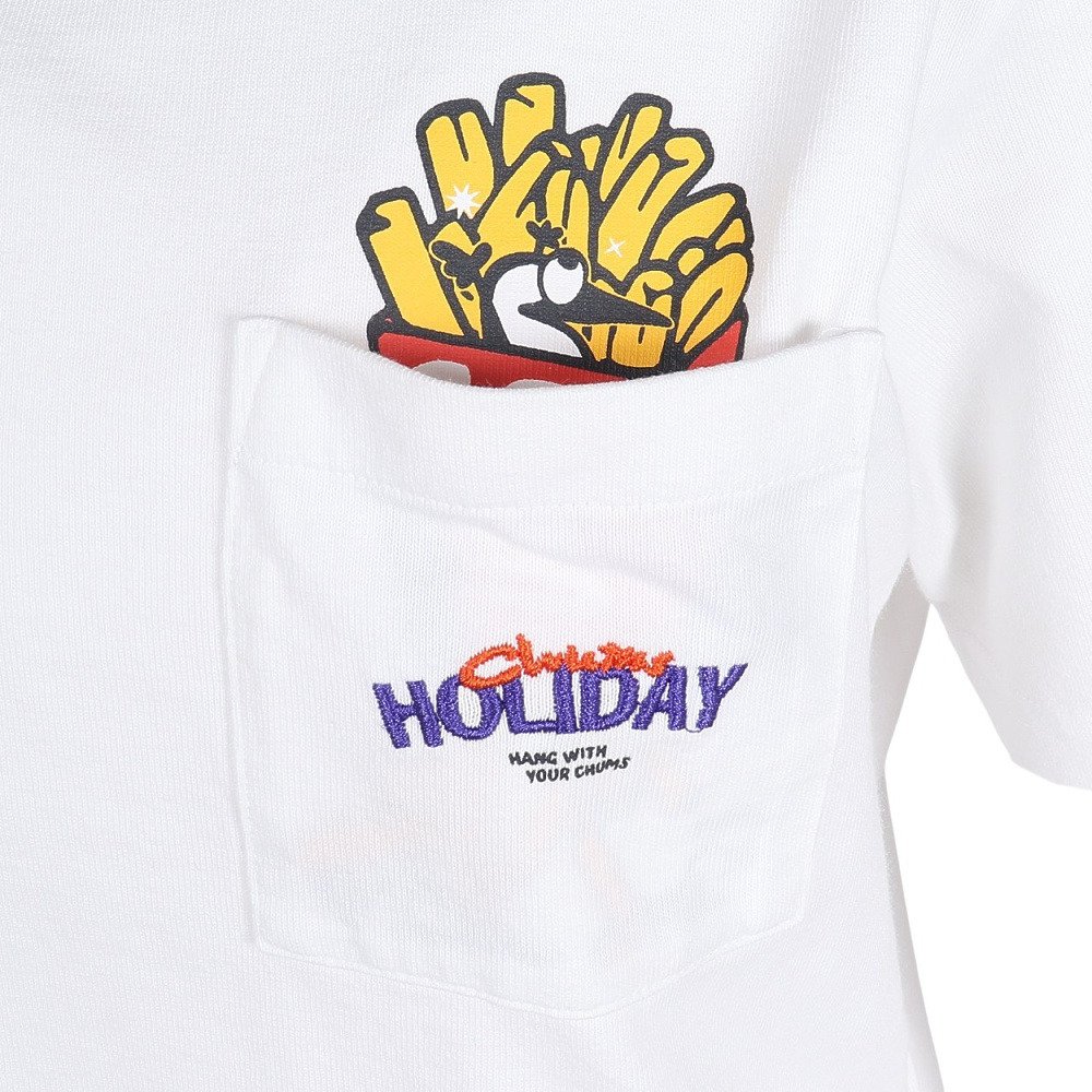 チャムス（CHUMS）（レディース）半袖 アンチバグ ファストフード ポケットTシャツ CH11-2715-W001