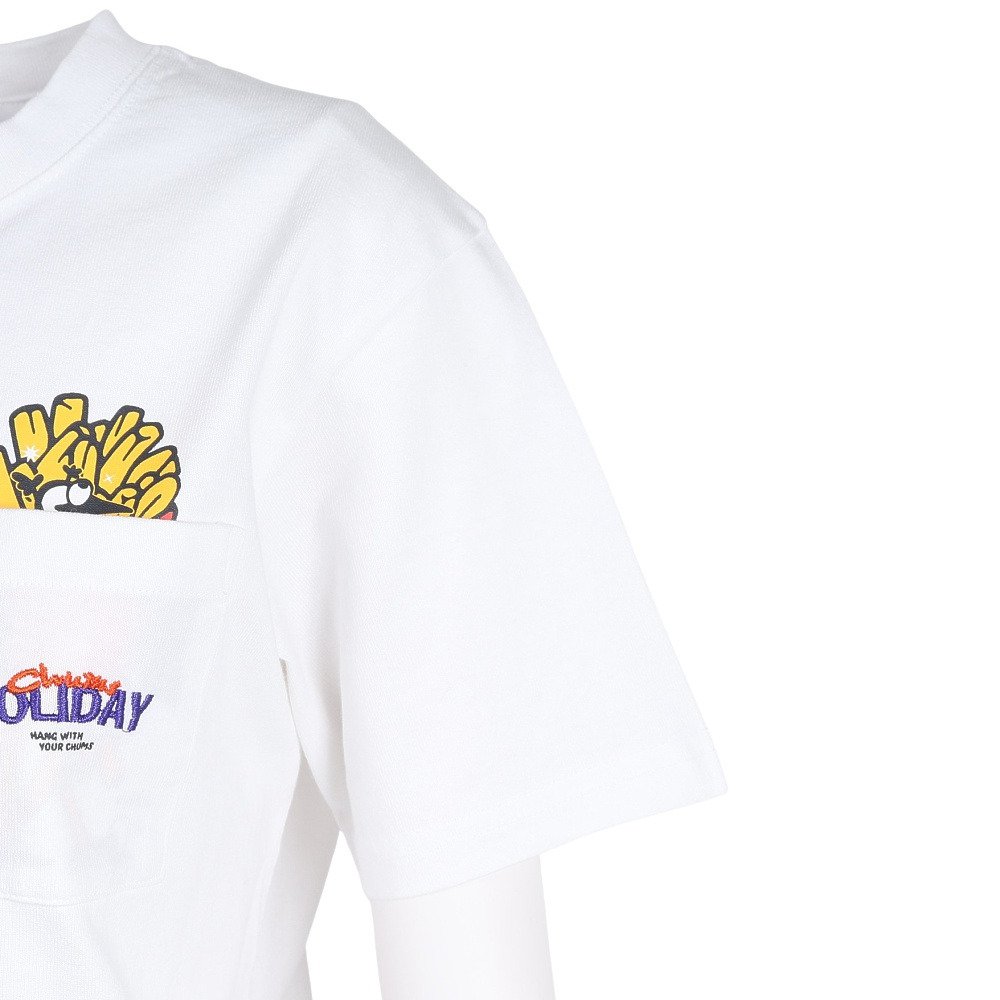 チャムス（CHUMS）（レディース）半袖 アンチバグ ファストフード ポケットTシャツ CH11-2715-W001