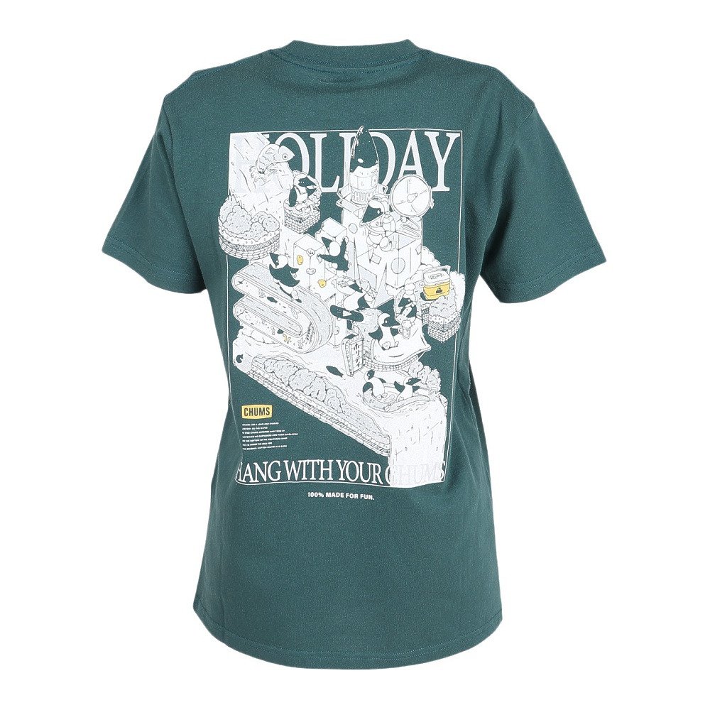 チャムス（CHUMS）（レディース）半袖 アンチバグ チャムスホリデー Tシャツ CH11-2716-T035