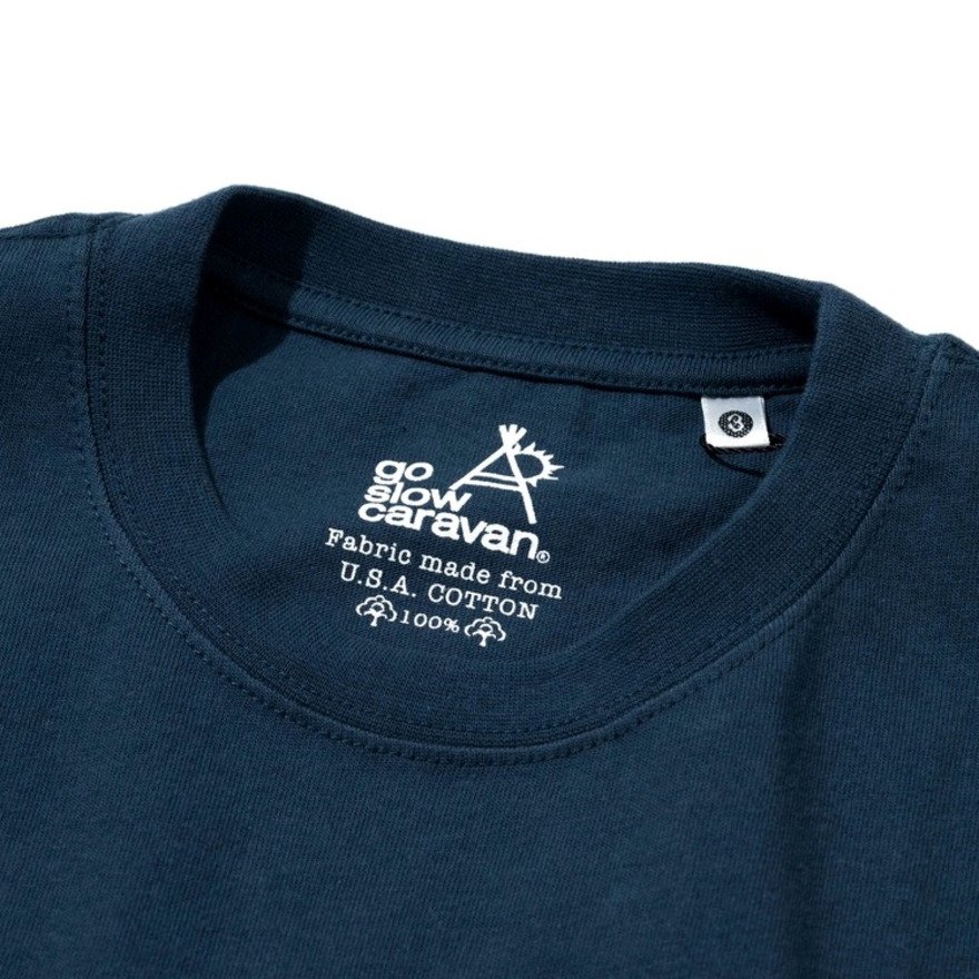 ゴースローキャラバン（GOSLOWCARAVAN）（レディース）USA COTTON コンガクマ 半袖Tシャツ 361909 NAV