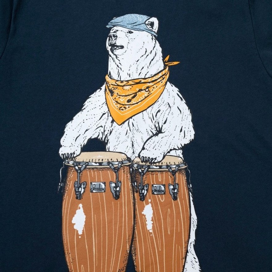 ゴースローキャラバン（GOSLOWCARAVAN）（レディース）USA COTTON コンガクマ 半袖Tシャツ 361909 NAV