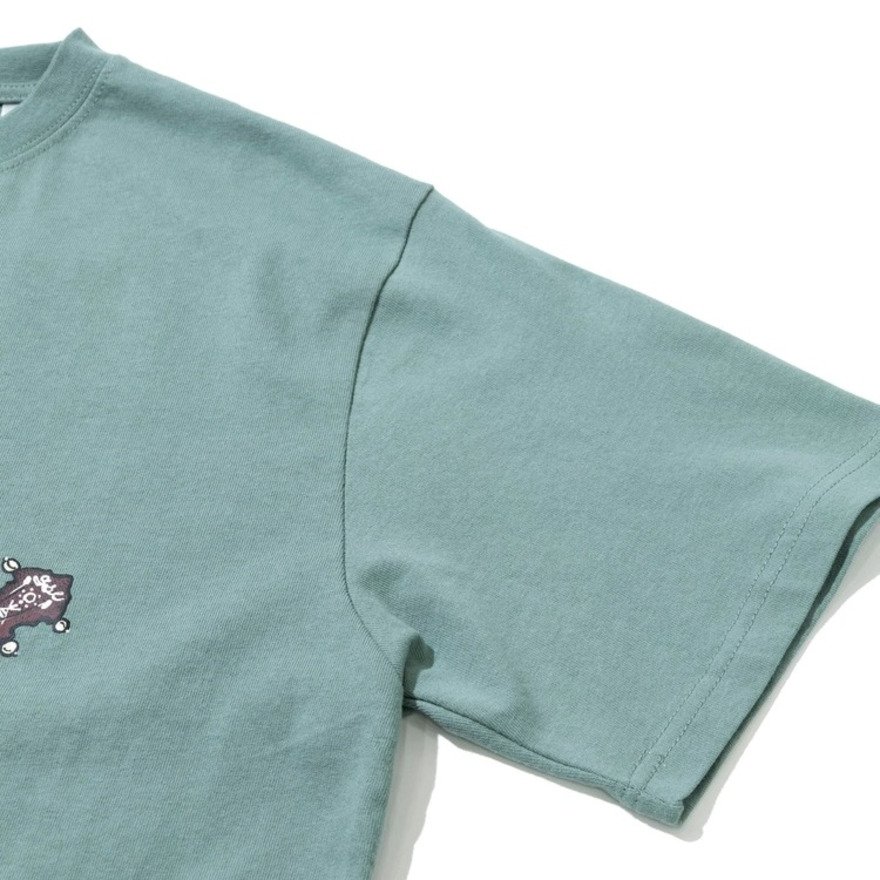 ゴースローキャラバン（GOSLOWCARAVAN）（レディース）USA COTTON バンジョー猫 半袖Tシャツ 361910 GRN