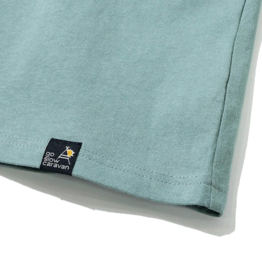 ゴースローキャラバン（GOSLOWCARAVAN）（レディース）USA COTTON バンジョー猫 半袖Tシャツ 361910 GRN